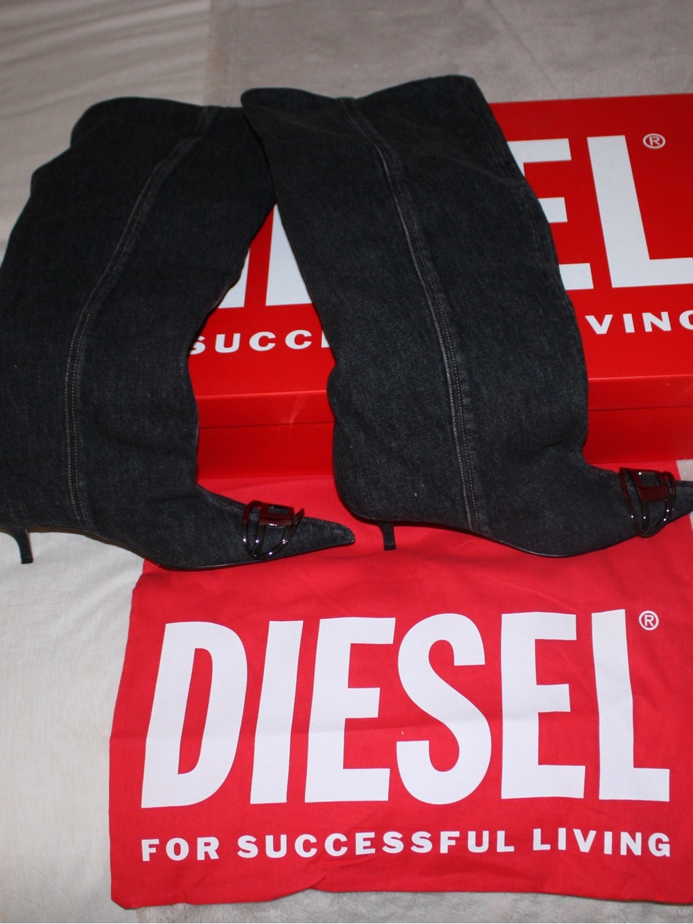 Diesel Denim Women's Knee-High Boots